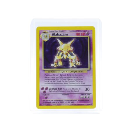 Alakazam Holo Rare Base Set Card WoTC 1999