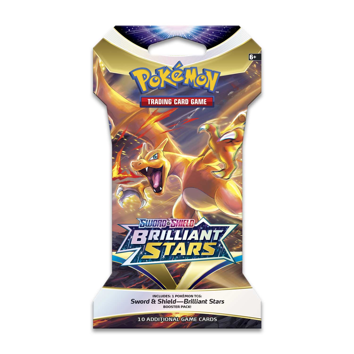 Brilliant Stars Sleeved Booster Pack (Charizard Art)